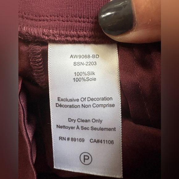 ATM Silk Charmeuse Frayed Trim Joggers - NEW! - Picture 17 of 17